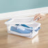 Sterilite 6-Qt. Small Stackable Clear Plastic Storage Bins with Latching Lids, 7-pc. Set